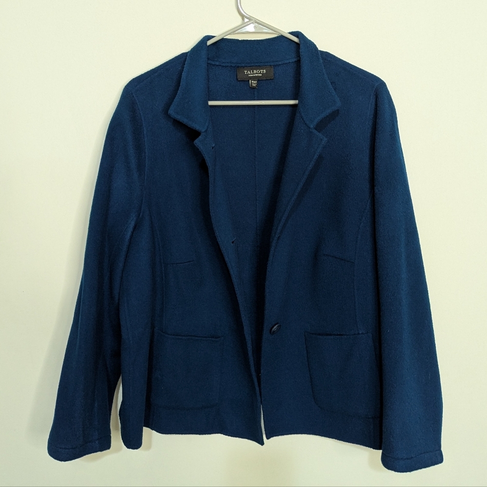 Talbots Women's 16 Petite Structured Wool Jacket - image 6